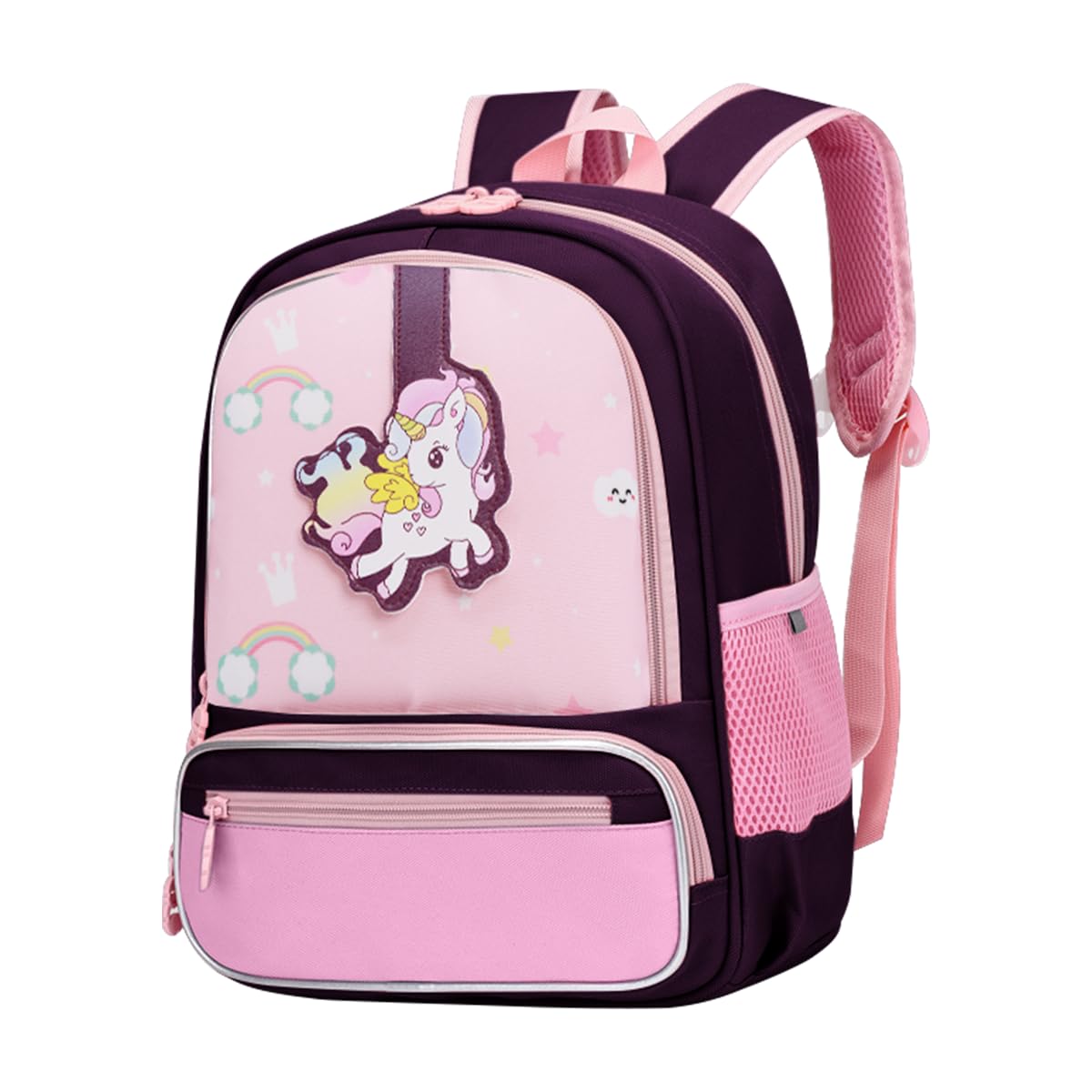 PALAY Unicorn Bags for Girls Kids Cartoon Print Lightweight Backpack for School, Travel, Camping, Burden-relief School Bag For Girls 3-7 Years Old PALAY Unicorn Bags for Girls Kids Cartoon Print Lightweight Backpack for School, Travel, Camping, Burden-relief School Bag For Girls 3-7 Years Old